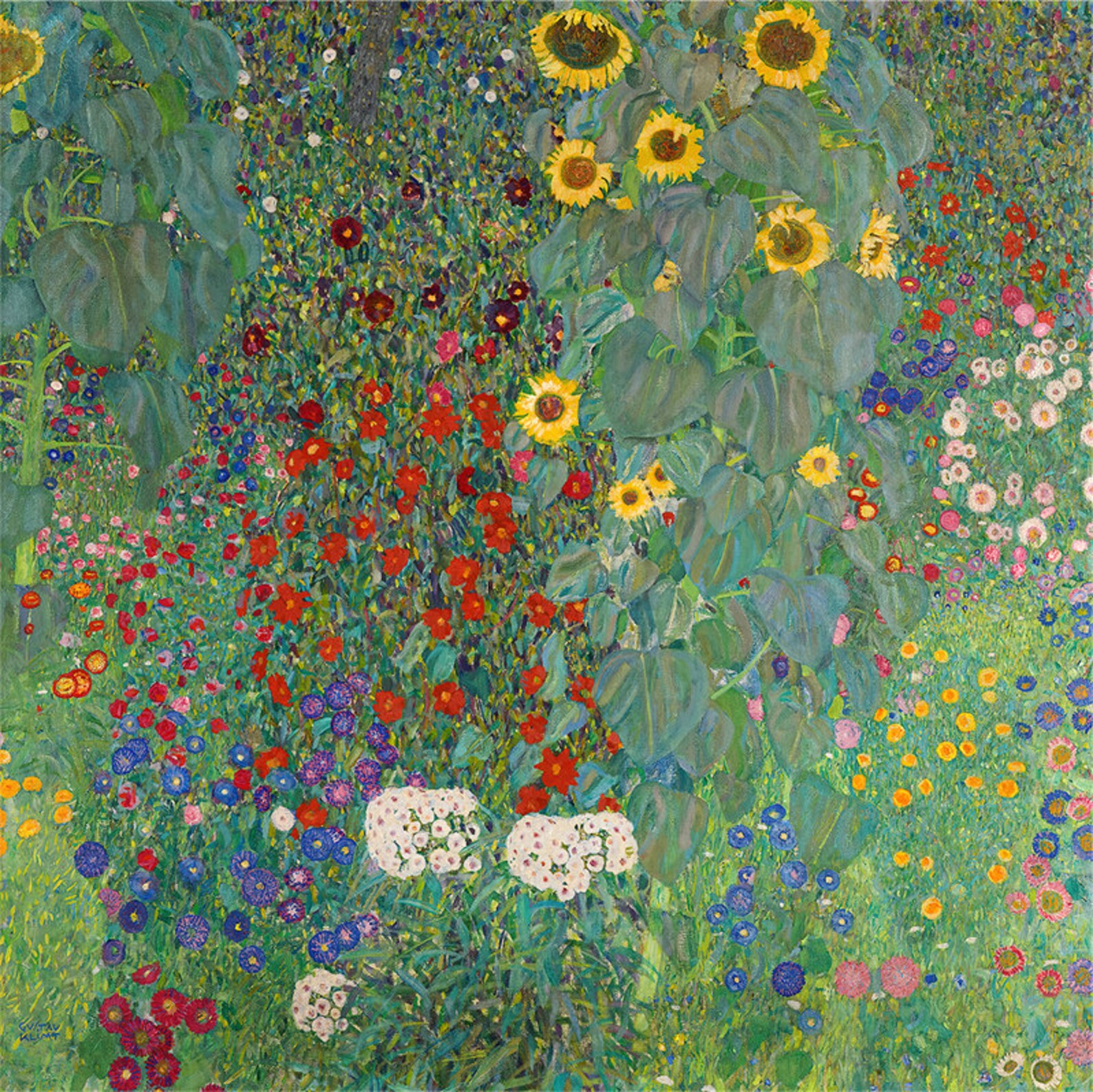 Gustav Klimt ‘Giardino della fattoria con girasoli
